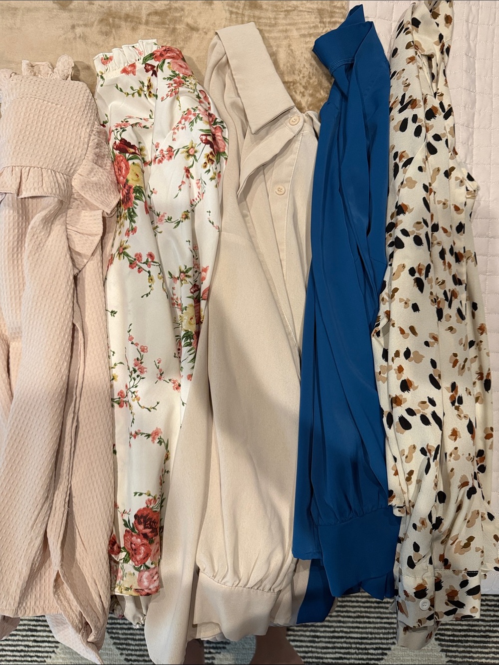 Mixed Women's Blouses - Floral, Cream, Blue, Animal Print